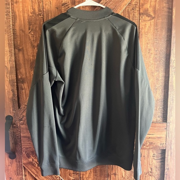 Nike dri fit men's XL black gray full zip athletic jacket run‎ gym EUC - Picture 3 of 4